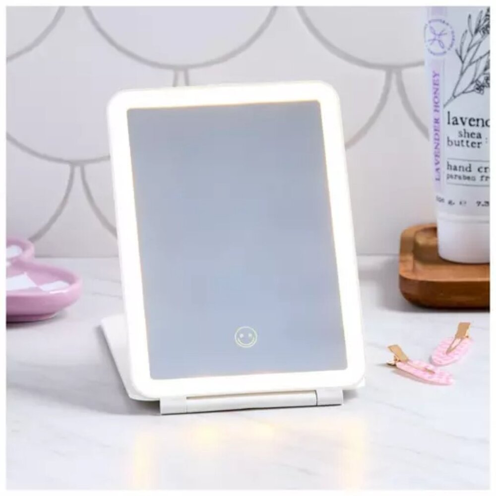 Make up Mirror with LED Lights Rechargeable Portable-NEW
